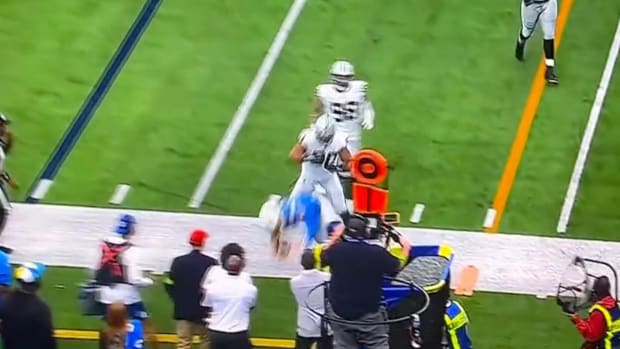 Raiders DT Jerry Tillery Was Immediately Ejected for Dirty Late Hit on Justin Herbert